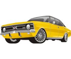 INDIGOS 4051719803181 Wandtattoo ME048 Auto Motor Technik Car Karre Wagen 120 x 46 cm