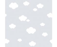 Rasch Textil Papiertapete Tapete - Kollektion Bimbaloo 2-330259 Wolken WeiÃ Grau