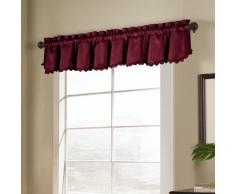 United Curtain Blackstone Verdunkelungsvorhang für Fenster Schlaufensaum-Volant 54 x 15 Korallenrot
