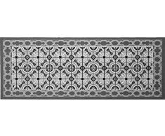 oKu-Tex Fußmatte | Schmutzfangmatte | Mosaik Muster Bunt | Deco-Style | Türvorleger für innen | rutschfest | grau/anthrazit | 45x75 cm
