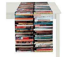 APELT Libri_45x135_50 Tischläufer Bücher, bunt