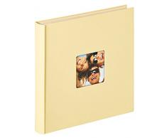 walther design Selbstklebealbum Fun, 33X34 cm Fotoalbum, Struktureinband, Creme, 33 x 33.5 cm