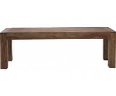 Kare Design Bank Authentico, Sitzbank aus Echtholz, Holzbank, Esstischbank, Esszimmerbank aus Massivholz, Braun (H/B/T) 45x140x40cm