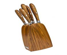 Rockingham Forge RF-1740/6 Ashwood Messerblock, Edelstahl