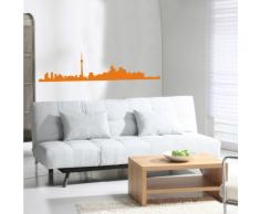 INDIGOS 4052166101882 Wandtattoo w516 Skyline Toronto Wandaufkleber 120 x 31 cm, orange