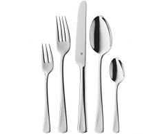 WMF Denver Besteckset, 12 Personen, 60-teilig, Monobloc-Messer, Cromargan Edelstahl poliert, glänzend, spülmaschinengeeignet