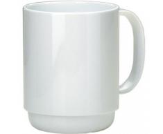 Ornamin Becher mit Henkel 300 ml weiß (Modell 510) / Mehrweg-Becher Kunststoff, Kaffeebecher