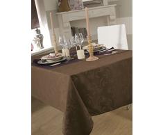 Tischdecke Damassee Ombra taupe 150Â x 300