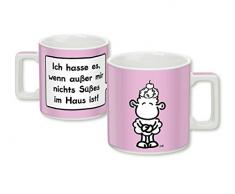 Close Up Sheepworld Wortheld Tasse - Süßes/Kaffeetasse aus Porzellan