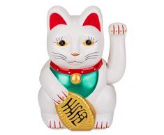 Out of the Blue 57/9822 - Winkekatze aus Kunststoff, ca. 20 cm, traditioneller Glücksbringer aus Asien, batteriebetrieben, im Geschenkkarton