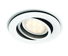 Philips Hue White Ambiance LED Einbauspot Milliskin, rund, dimmbar, alle Weißschattierungen, steuerbar via App, weiß, rund, kompatibel mit Amazon Alexa (Echo, Echo Dot)