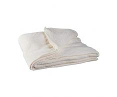 Relaxdays Kuscheldecke, groß, Fleece, bei 30°C waschbar, trocknergeeignet, HBT: 1 x 150 x 200 cm, champagner