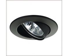 Paulmann 17951 Einbauleuchte Premium Line 51 mm Schwarz Einbaulicht schwenkbar Einbaulampe max. 1x50W 12V Einbauspot GU5,3 Einbaustrahler, Aluminium, GU5.3