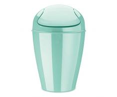 Schwingdeckeleimer 12l DEL M, spa turqoise