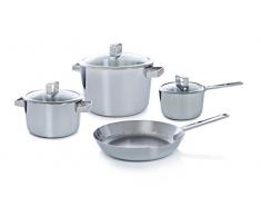 bk cookware B4395.024 Conical Deluxe Kochtopf Set 4-teilig, KT20/24/STK16/Pf28
