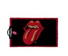 Out of the blue Rolling Stones Lips Door Mat Fußmatte, Kokosnussfasern, schwarz, 60 x 40 x 1.8 cm