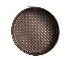 Dajar Pyrex Springform Asimetria mit abnehmbarem Boden 26 cm, Stahl, Schwarz, 26 x 26 x 6,5 cm
