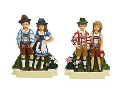 Unbekannt Sunny Toys Dekofigur, Polyresin, Bunt, 5.5 x 1.2 x 7.4 cm, 2-Einheiten