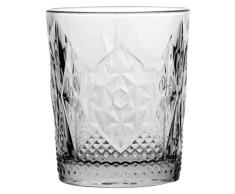 Bormioli Rocco 666218 Stone Whiskyglas, 390ml, Glas, transparent, 6 Stück