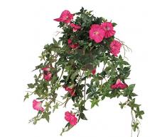 MICA Decorations Kunstpflanze, Polyester, Rosa, l50xw45xh25cm