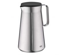 alfi 1347.205.100 Isolierkanne Drive!, Edelstahl mattiert 1,0 l, doppelwandiger Edelstahl, Spülmaschinenfest, 12 Stunden heiß, 24 Stunden kalt