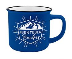 Gruss und Co 45795 Kaffeebecher Abenteuer, New Bone China Porzellan, 35 cl