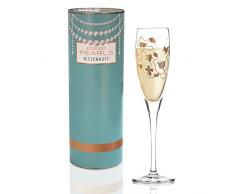 RITZENHOFF Pearls Edition Proseccoglas von Sabine Röhse, aus Kristallglas, 160 ml, mit edlen Roségoldanteilen