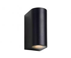 Lucide ZORA-LED - Wandstrahler Außen - LED Dim. - GU10 - 2x5W 3000K - IP44 - Schwarz