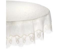 Plauener Spitze by Modespitze 4048E_14_180 Tischdecke Oslo E, Gre 180 cm, rund