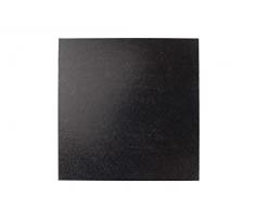 PackitUK 30,5 cm quadratisch weiß Cake Box mit 30,5 cm Kuchenplatte, quadratisch, schwarz