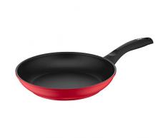 Silit Tarento Bratpfanne, 24 cm, Aluminium beschichtet, Induktion, Kunststoffgriff, PFOA-frei, für schonendes Braten, rot