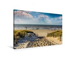 Premium Textil-Leinwand 90 x 60 cm Quer-Format Ostfriesland - an der Nordsee | Wandbild, HD-Bild auf Keilrahmen, Fertigbild auf hochwertigem Vlies, Leinwanddruck von Peter Roder