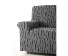 Zebra Textil Sofa-husse, Grau, 2 sitzer