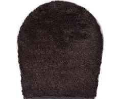 Grund Badteppich 32 mm 100% Polyacryl, ultra soft, rutschfest, ÖKO-TEX-zertifiziert, 5 Jahre Garantie, LEX, WC-Deckelbezug 47x50 cm, mocca