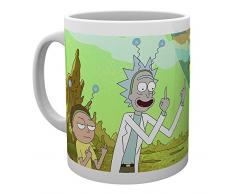 GB Eye Ltd MG2516 Rick and Morty Peace Tasse, 295 ml, Weiß