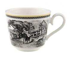 Villeroy & Boch Audun Ferme Tasse, 200 ml, Höhe: 7cm, Premium Porzellan, Weiß/Bunt