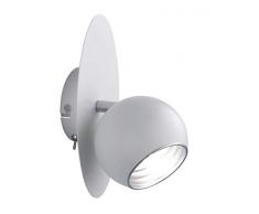 Trio Leuchten Dakota 804670131 Deckenleuchte, Metall, Weiß Matt/Silber