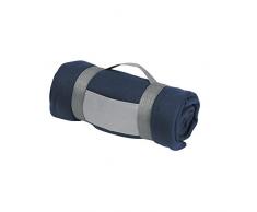 eBuyGB Luxuriöser Warmer Überwurf für Sofa, Bett, Festival, Camping, Picknick, Teppich, Pub, Bar, Outdoor, Sitzen, Marineblau, Einheitsgröße