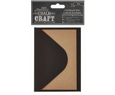 Papermania Mini, 6-teilig, Kreidetafel, Karten und Umschläge, Mehrfarbig