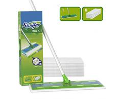 Swiffer Starter Kit XXL, 1 Besen und 8 Tüchern Maxi Bodenwischer