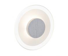 Brilliant Budapest Wand und Deckenleuchte, LED integriert, 1x 5 W, 380lm, 3000K, Metall Glas, eisen/transparent G94249/70