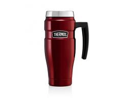 Thermos King Thermobecher Edelstahl 470 ml, Cranberry Red, 0,47 l