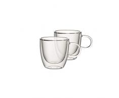 Villeroy & Boch Artesano Hot & Cold Beverages Tasse S, 2er-Set, 110 ml, Borosilikatglas, Klar
