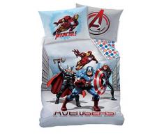 Marvel Bettwäsche-Set, Polyester-Baumwolle, Mehrfarbig, Einzelbett