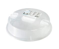 Xavax Ergo 2-designed für Mikrowelle, Kunststoff, transparent, Durchmesser 26 cm x Höhe: 6,5 cm