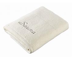 frottana Pearl Saunatuch 80 x 200 cm aus 100% Baumwolle, ivory