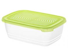 Rotho Sunshine Vorratsdose 1.9 l, Plastik, Transparent/Grün, 1.9 Liter