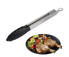 Westmark Brat- und Servierzange, Rostfreier Edelstahl/Kunststoff, Länge: 27,2 cm, Classic Mini, Silber/Schwarz, 15172270