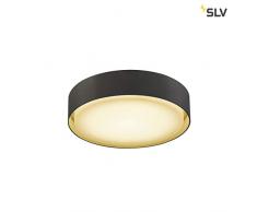 SLV LIPA CL, LED Outdoor Deckenaufbauleuchte, IP54, anthrazit, 3000/4000K Leuchte Aluminium 24 W