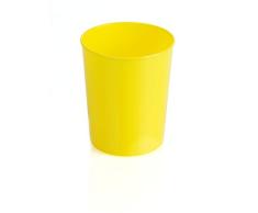 Kimmel Tasse Trinkbecher Becher bruchsicher stapelbar Mehrweg 180 ml, Kunststoff, Gelb